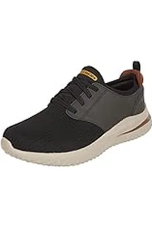 Skechers Herr Delson 3.0-Cikada stickad bungee-spets Slip On, , 45 EU