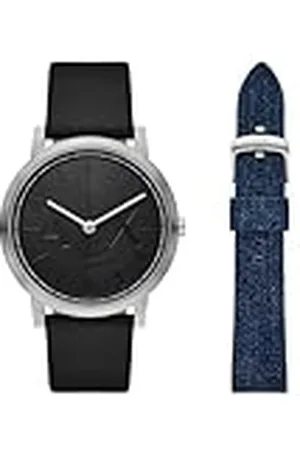 Armani Exchange Klocka för män, Quartz tvåhandsverk och 40 mm boettstorlek med rostfritt stål- eller läderarmband, ,40 mm