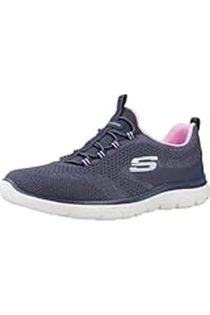 Skechers Dam Summits New Nature, Navy Stickit/Pink & Periwinkle Trim, 2 UK, , 35 EU