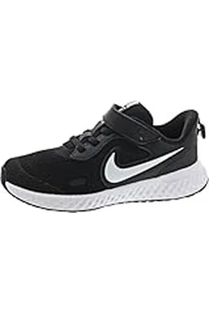 Nike Unisex barn revolution 5 (Gs) löparsko, Svartvit antracit, 29.5 EU