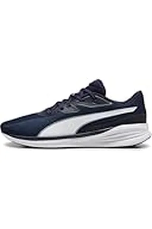 PUMA Unisex Night Runner V3 löparsko, Navy vit, 37.5 EU