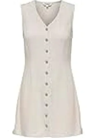 ONLY Dam Onlsiesta linneblandning Sl kort klänning PNT, , XL, , XL