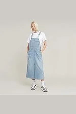 G-Star RAW Midi Dungaree klänning, , L