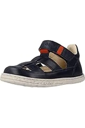 Kickers TRACTUS, pojksandal för barn, marinorange, 22 EU, , 22 EU