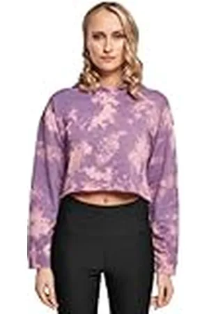 Urban classics Damer överdimensionerade damer kort blekta huvtröjor, , 4XL