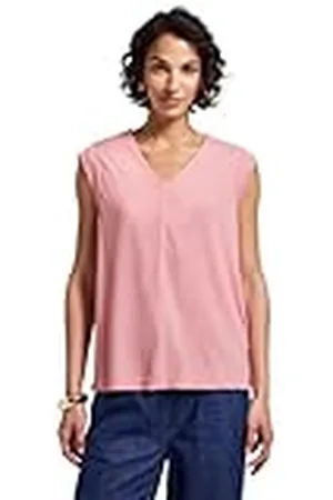 Street one Silk Look Structure v-hals skjorta 44, , 44