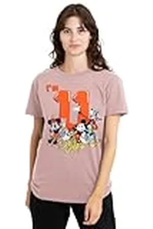 Mickey Mouse Mandarin creative ltd Musse Pigg vänner vintage grupp 11:e födelsedag skjorta dam t-shirt, , X-Large, , XL