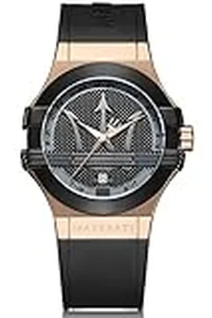 Maserati Herrklocka, Potenza-kollektion kvartsurverk, med tids- och datumvisning, av rostfritt stål, roséguld-PVD, -PVD och polyuretan – R8851108002, , Band