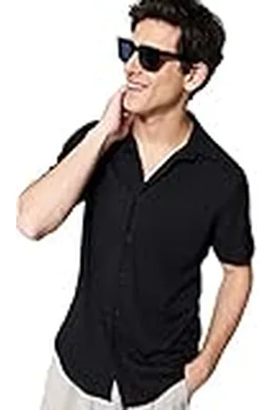 Trendyol Herr man normal passform basic krage stickad skjorta, , M
