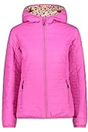 CMP Dam Knit Tech Melange fleecejacka med huva, flicka, lila fluo-titanium, 116, , 54