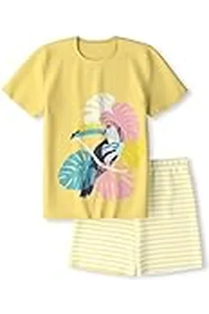 Calida Barn Tucan kort pyjamas vanilj kräm, , 164-170