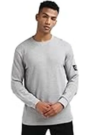 Calvin Klein Calvin Klein Basic herremblem våffla långärmad topp, , XXS