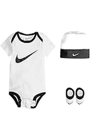 Nike Barnkläder baby pojkars hatt, bodysuit och Bootie tre delar set strumpor