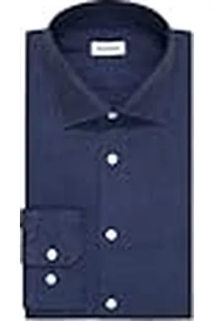 Seidensticker Silkesdekal herr business skjorta – slim fit – mjuk – kent krage – långärmad – 100% linne, , 42 SE