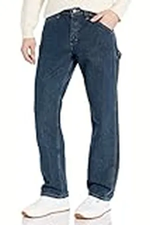 Lee Hängselbyxor för män raka ben snickare Jeanloose-fit Tischlerjeans Mit Geradem Bein jeans, Kvartssten, 36W / 34L