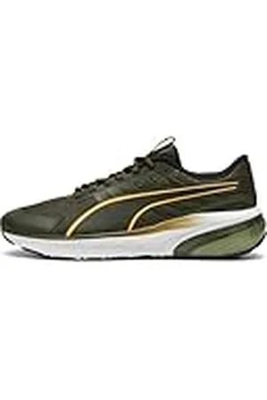 PUMA Unisex Cell Glare Road löparsko, Mörk olivsol ström svart, 40 EU