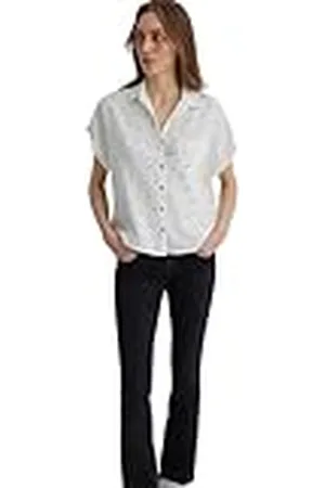 Mavi Kortärmad damskjorta, blus, palmtryck, M, , M