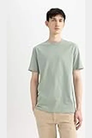 DeFacto Basic T-shirt för män – klassisk t-shirt för män, , XS