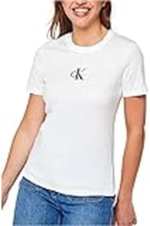 Calvin Klein Jeans Dam Monologo Slim Fit Tee andra stickade toppar, , S
