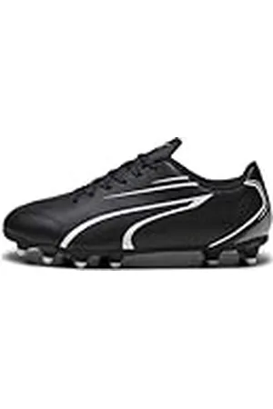 PUMA Unisex barn Vitoria Fg/Ag Jr fotbollssko, svart Vit, 35 EU