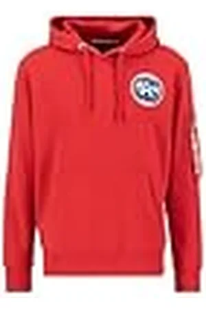 Alpha Industries Apollo Mission Hoody Color 328-speed Red för Män Storlek XL, , XL