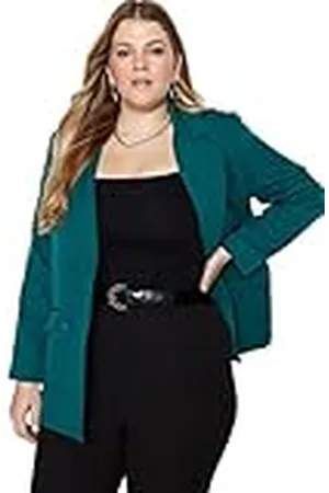Trendyol Plus size jacka, beige, marinblå, , 50, , 50, , 50