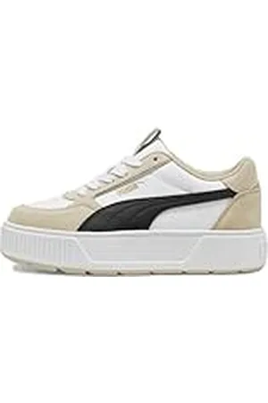 PUMA Karmen Rebelle Sd Sneaker för kvinnor, Vit Black Putty, 38.5 EU