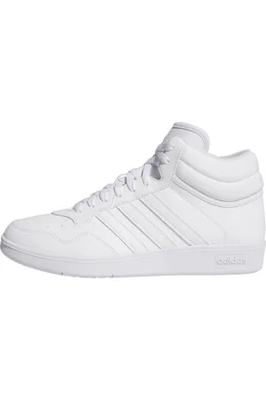 adidas Unisex - Vuxen HOOPS 4.0 MID SHOES, Cloud White/Cloud White/Core Black, 36 EU