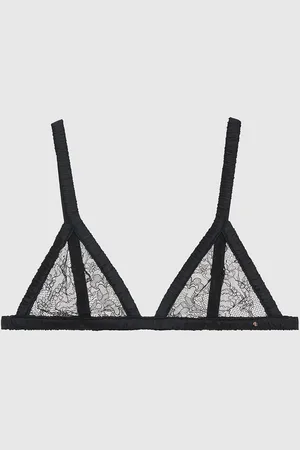 soft triangle bralette soul - Black