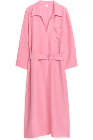 ARKET Kvinna Tunika klänningar - Belted Tunic Dress - Pink