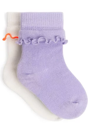 ARKET Strumpor - Frill Cotton Socks, 2 Pairs