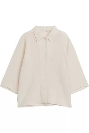 ARKET Skjortor - Crinkle Cotton Shirt