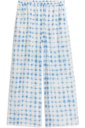 ARKET Kvinna Utsvängda byxor - Wide Satin Trousers