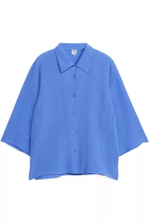 ARKET Skjortor - Crinkle Cotton Shirt