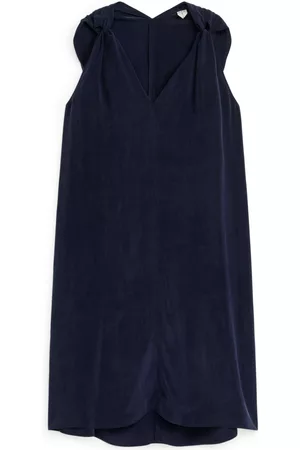 ARKET Kvinna Vita klänningar - Knot Cupro Dress