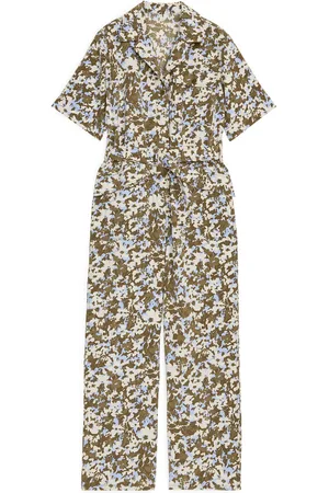 ARKET Belted Floral Jumpsuit