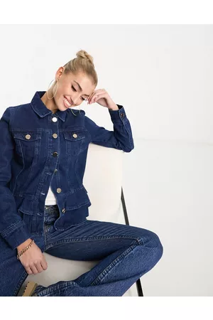 Forever Unique – jeansjacka med volangfåll