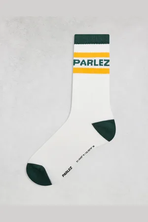 Parlez – Strive – Vita och gröna strumpor med logga
