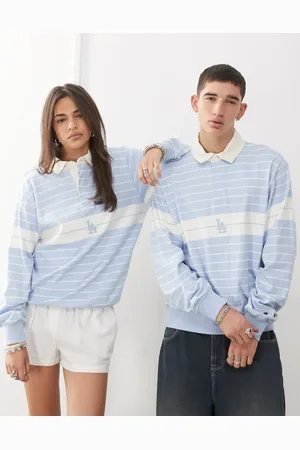 Champion – , randig rugbytröja i unisex-modell