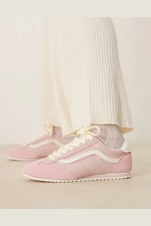 Vans – Super Lowpro – Ljusrosa sneakers i mocka