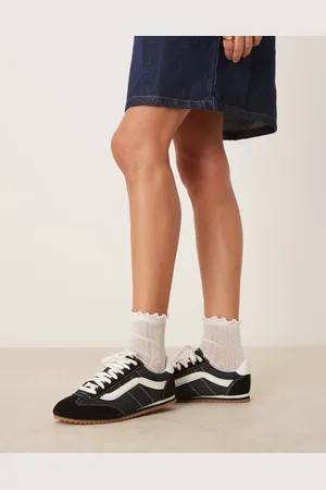 Vans – Super Lowpro – Svarta sneakers i mocka