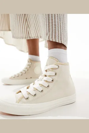 Converse – Chuck Taylor All Star Hi – Benvita höga sneakers