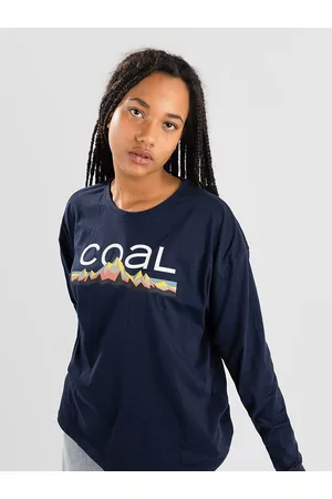 Coal Kvinna Långärmade t-shirts - Heather Lake Long Sleeve T-Shirt black iris