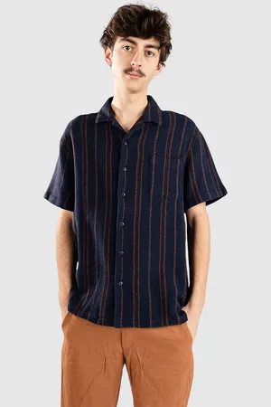 Brixton Bunker Waffle Stripe Skjorta