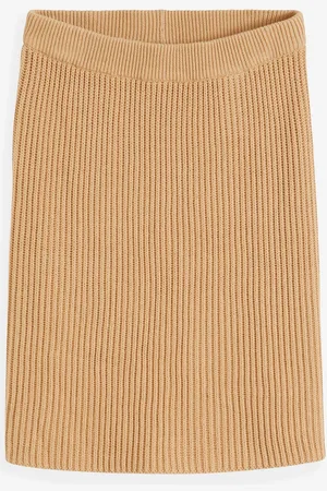 bonprix Stickad kjol i bomull