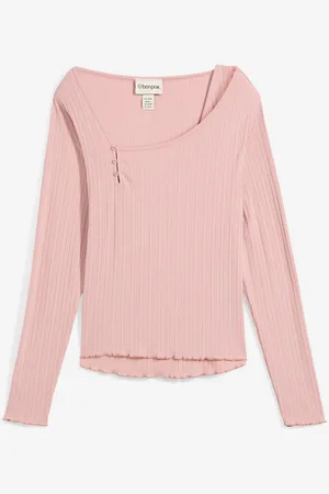 bonprix Långärmad topp med 2-i-1-look