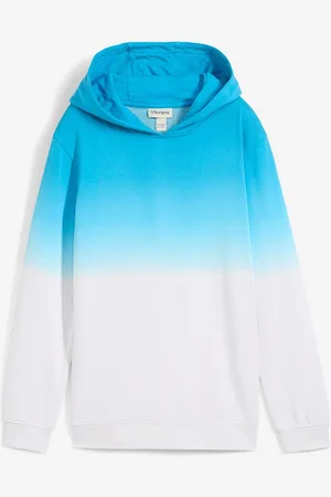 bonprix Sweatshirt med huva med olika färgnyanser för barn