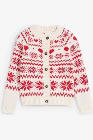 bonprix Lusemönstrad barncardigan