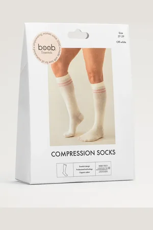 Boob Stödstrumpor Essential - Off white - 37-39
