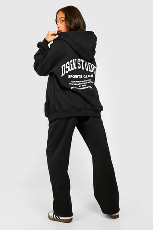 Dsgn Reverse Stitch Oversized Hoody And Jogger Set